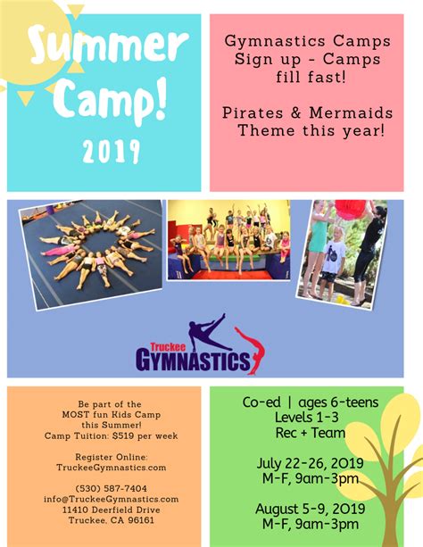 Summer Camps 2019 Registration Now Open