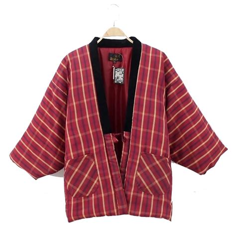 10 Off Made In Japan Vintage Hanten Wool Jacket Padding Wadded Stunning Blue Kasuri Ikat