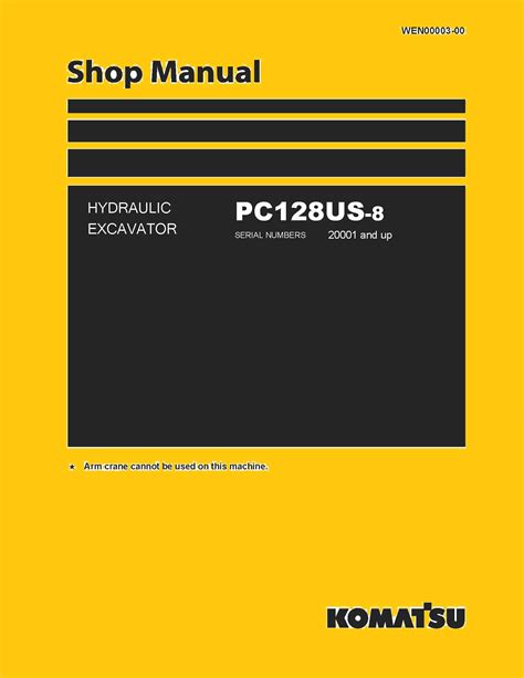 Komatsu Pc128us 8 Excavator Workshop Repair Service Manual Pdf Download
