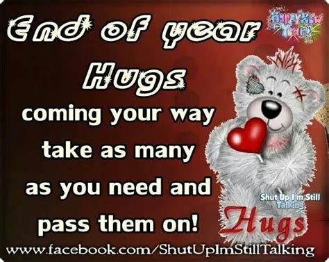 Happy New Year Hugs Photo Quotes Hug Bear Pictures