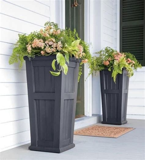Front Door Flower Pots For A Good First Decoor Outdoor Planters