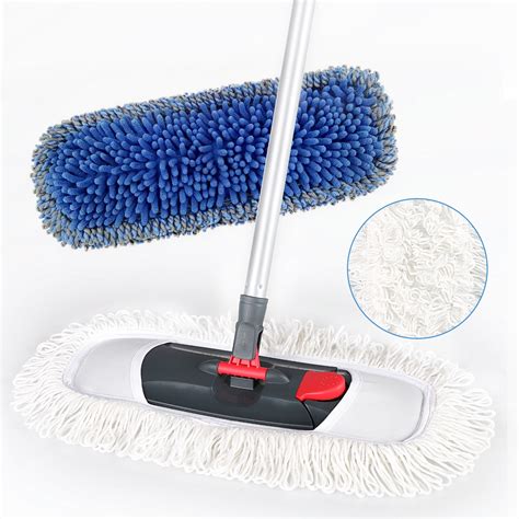 Eyliden Microffiber Dust Mop Dry And Wet Flat Mop For Tile Floor Marble