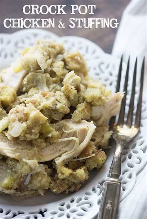 Crock Pot Chicken And Stuffing — Buns In My Oven