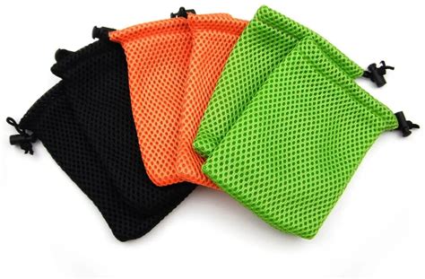 Small Nylon Mesh Net Storage Drawstring Pouch Bag For Sunglasses