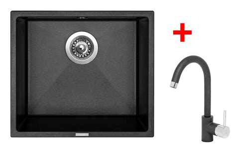 The expander spring is fitted into the groove. Set Sinks FRAME 457 Metalblack | Jednodřez | Ardea-cz