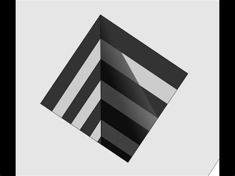 How to draw a 3d hole step by step? Draw 3D Square Hole illusion CorelDraw - YouTube