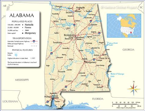 Images Of Alabama Reference Map Of Alabama Usa