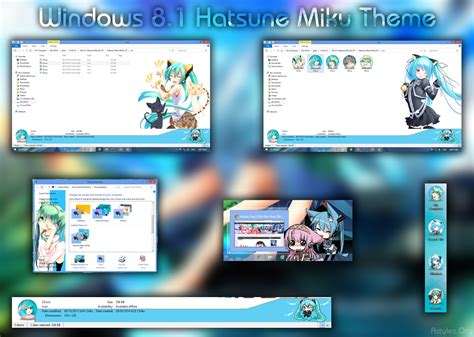 Visual Styles 8theme Anime Win 881 Hatsune Miku By Hoangtush On