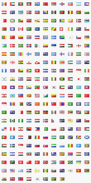 Country Flags Liberated Pixel Cup
