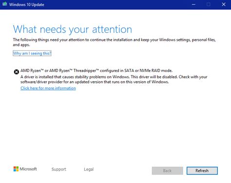Unable To Upgrade To Windows 10 Build 1903 Amd Raid Driver Error
