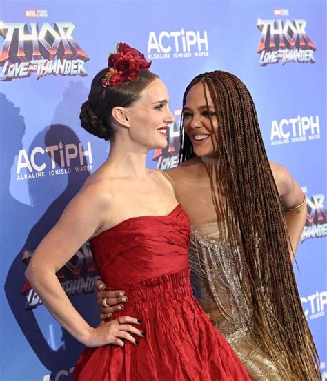 Natalie Portman And Tessa Thompson At The ‘thor Love And Thunder Uk Screening July 5 2022