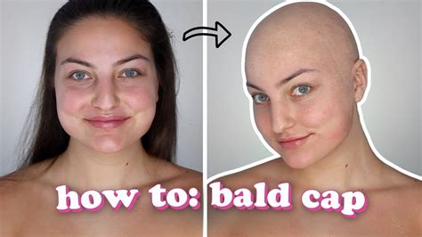 How To Apply Paint A Bald Cap Sfx Makeup Tutorial Youtube