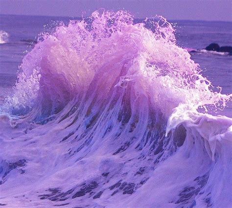 Imaynotbearobot Purple Aesthetic Waves Scenery
