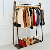Pictures of Wrought Iron Coat Rack With Shelf