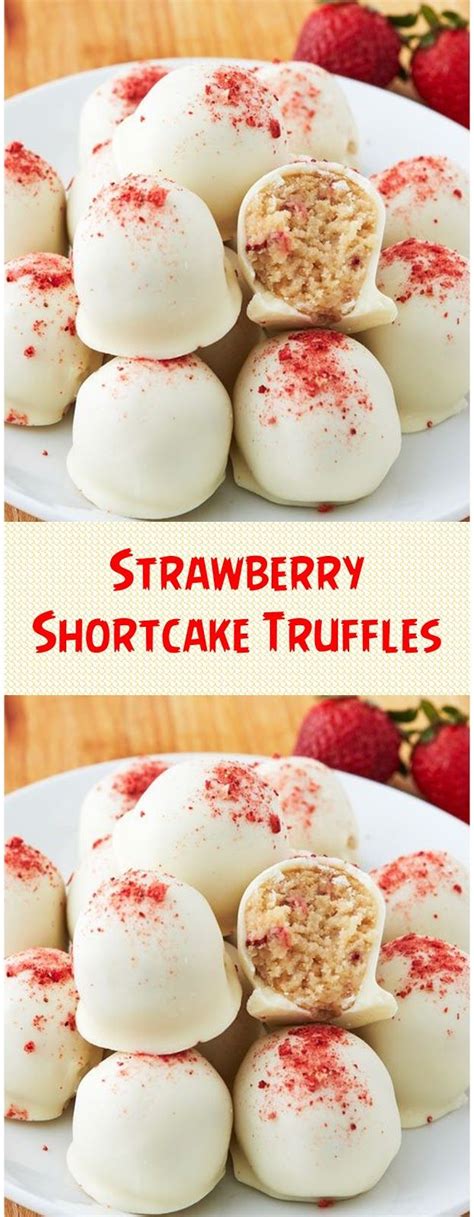 Strawberry Shortcake Truffles In Strawberry Shortcake Truffle