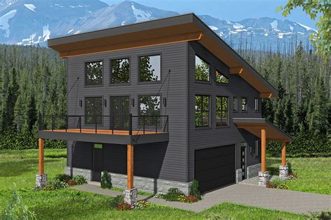 Whatever size or style of home plan you need floor plans for, advanced house plans has the home design for you. 3-Bed Modern Mountain Home with Artist's Loft - 68633VR ...