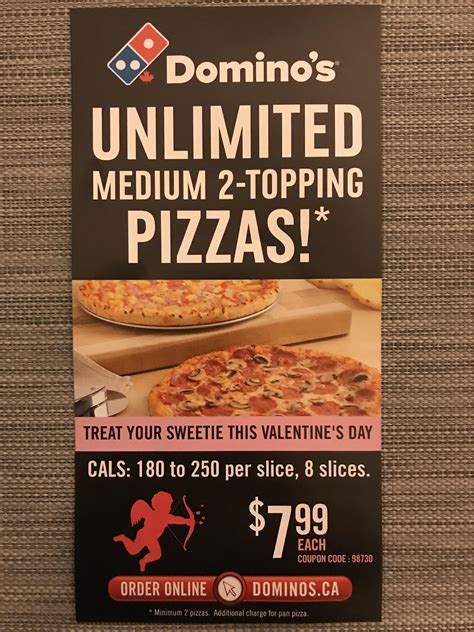 Dominos Making Their Flyer Look Like Its Unlimited When In Reality It