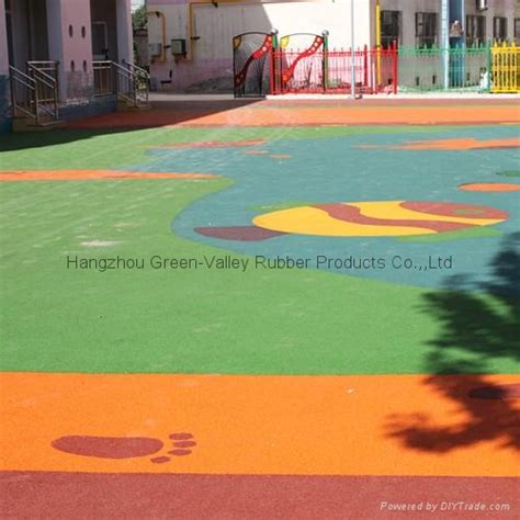Colorful Epdm Granules For Rubber Flooring Rn 01 16 Green Valley