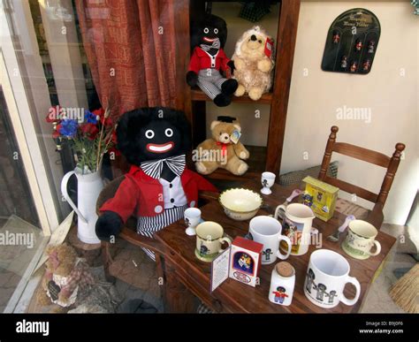 Golliwogs In A Shop Window Stock Photo Alamy