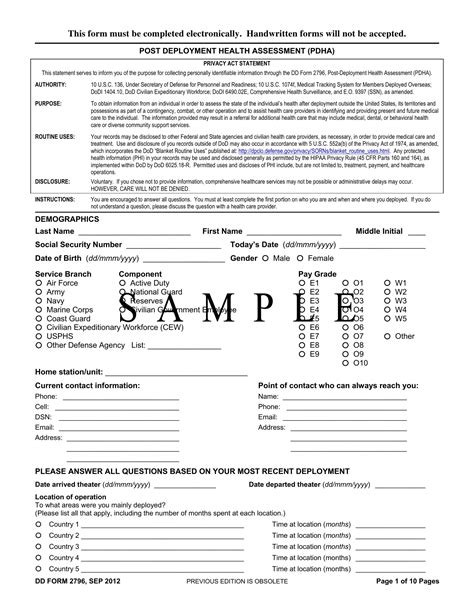 Dd Form 2796 Fillable Fill Online Printable Fillable