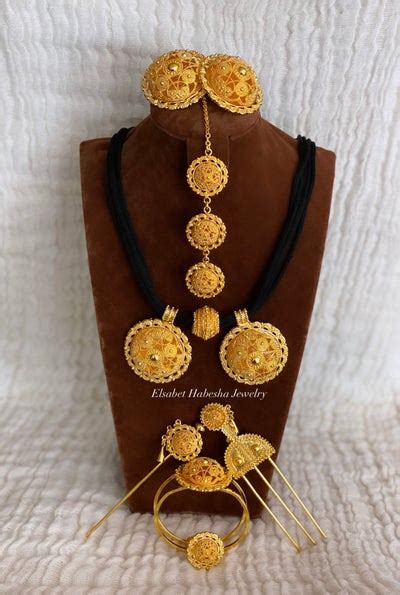 Custom Nigisti Gold And Silver Elsabet Habesha Jewelry