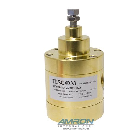 Tescom Back Pressure Regulator 0-30 PSIG - Brass 26-2912-282A