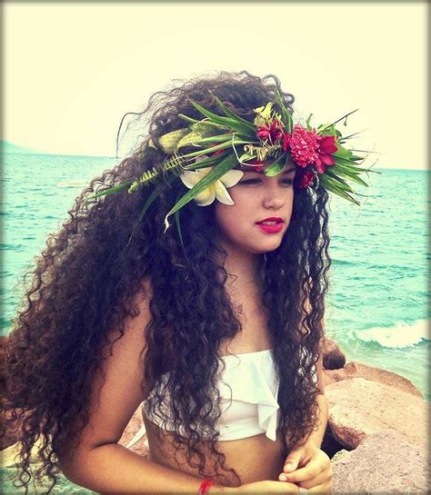 polynesian girl hawaiian hairstyles polynesian girls beautiful long hair