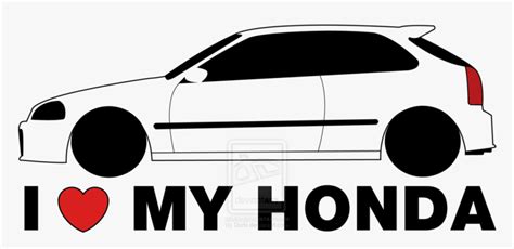 I Love My Honda Logo Logo Honda Civic Png Transparent Png