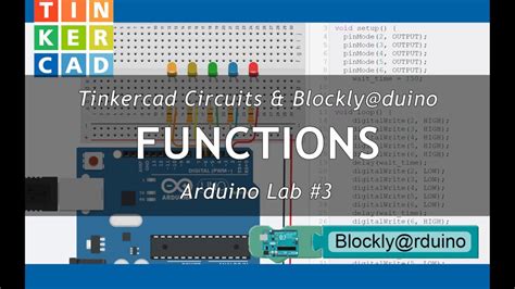 Arduino Lab 3 Functions Using Blockly Arduino Youtube