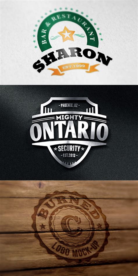 photorealistic logo mockups graphicburger