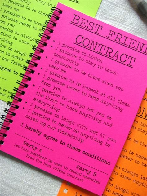 Whether it's your friend's birthday or you simply want to say thank you, they deserve the best. SPECIAL EDITION- Best Friend Contract- Your Choice Neon ...