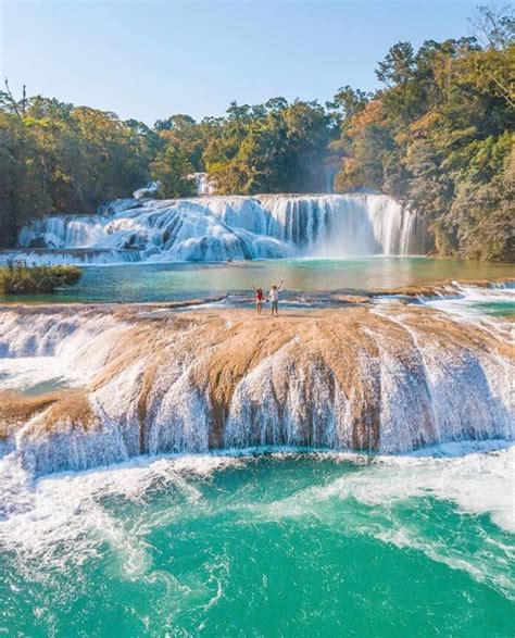 Cascadas De Agua Azul Un Paraíso Natural De Chiapas Turisteando Y Mas
