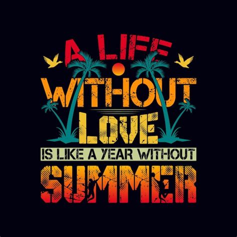 Premium Vector Summer Typography Tshirt Design Template