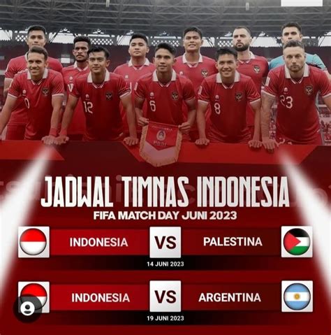 Timnas Indonesia Tantang Argentina Dan Palestina Di Fifa Matchday Juni