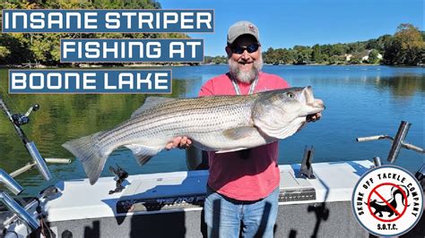 Insane Striper Fishing At Boone Lake Youtube