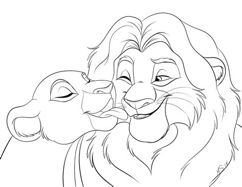 Free for commercial use no attribution required high quality images. Lion Couple Lineart by Miss-Melis on DeviantArt