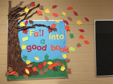 Fall Into A Good Book Bulletin Board Mark Library