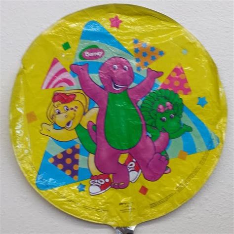 18″ Barney Drummer Happy Birthday Foil Balloon Slightly Imperfect