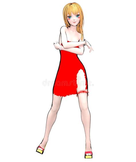 3d Japanese Anime Girl Stock Illustration Illustration Of Artificial 174922558