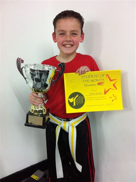 Grimsby Freestyle Kickboxing Club Student Of The Month