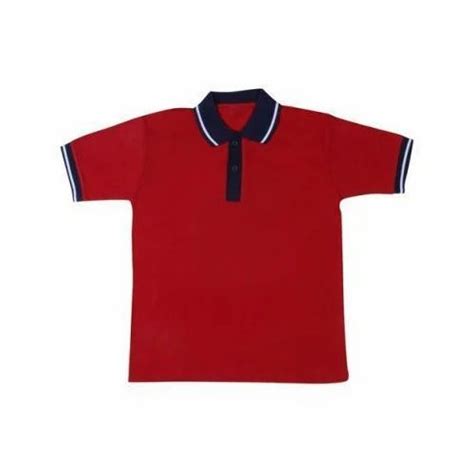 Collar Half Sleeves School Uniform T Shirt At Rs 195piece In Tiruppur