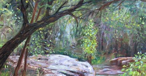 Donna Munsch Fine Art Original Oil Painting River Trail