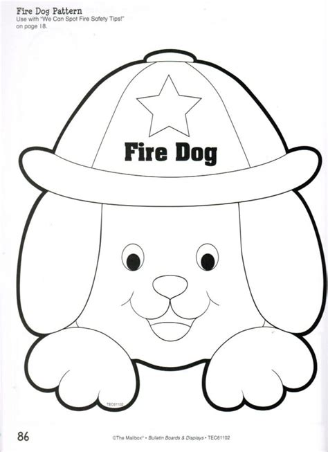 You can use our amazing online tool to color and edit the following small dog coloring pages. fire dog pattern … | Fire safety kindergarten, Fire safety ...