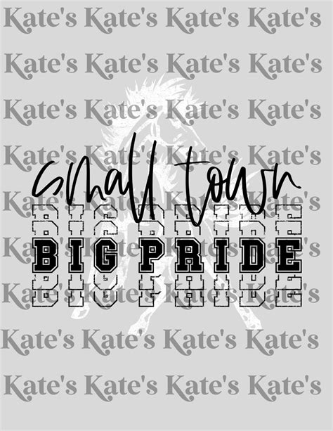 Small Town Big Pride Outlaws Dtf Transfer Etsy