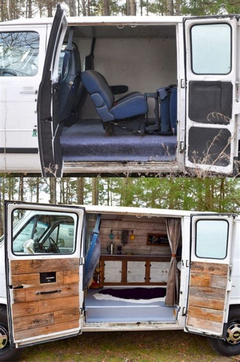 The camper portion of the rv extends over the cover of the front part of the truck that is unique from the others. 25+ Top Cargo Van Camper Conversion Ideas For Cozy Summer ...