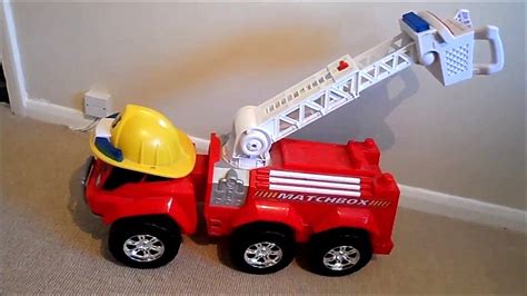 Matchbox Giant Ride On Fire Engine Truck Toy Youtube