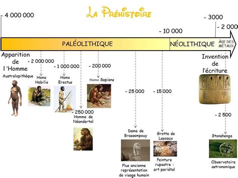 La Préhistoire Naissance De Chaque Espèce Humaine Frise