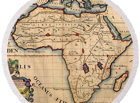 Africa Map 1700 Ncpedia Ncpedia It Presents The Continent In The