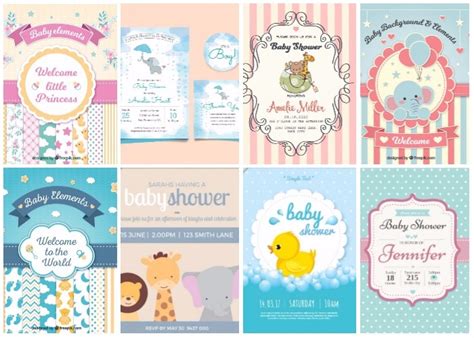 20 Invitaciones Para Baby Shower Edita E Imprime Gratis 【2018】