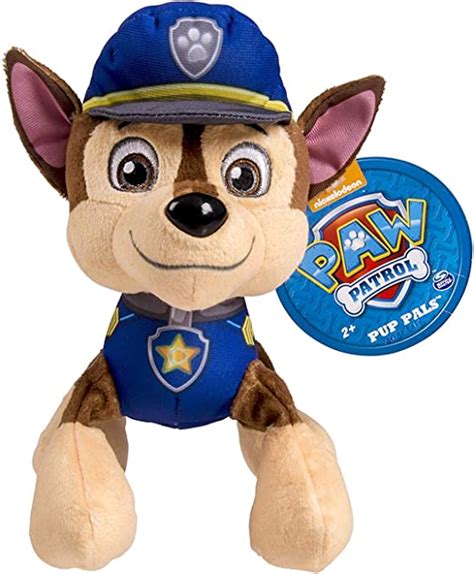 Paw Patrol Pup Pals Plush With Premium Velboa Fabric Chase Ages 3